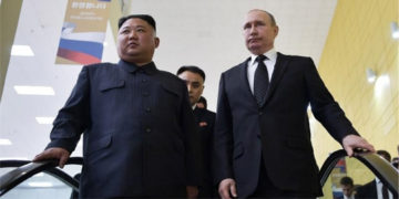 El presidente ruso, Vladímir Putin, y el líder norcoreano, Kim Jong-un, se reunieron este jueves por primera vez en sus mandatos.